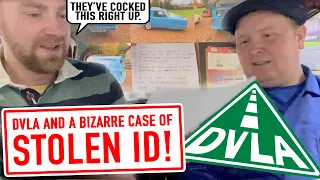 The DVLA and a bizarre case of STOLEN ID. DVLA sides with crooks!