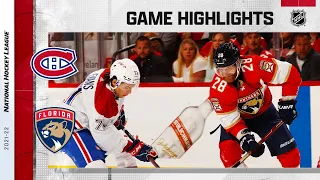 Canadiens @ Panthers 3/29 | NHL Highlights 2022