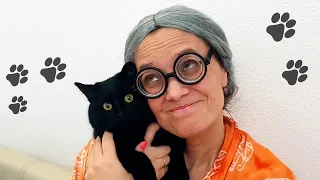 Super Granny VS Black Kitty Funy story by Chiko tv