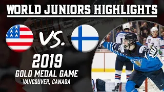 USA vs. Finland | 2019 WJC Gold Medal Game | Extended Highlights