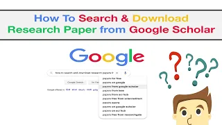 How to Search & Download Research Paper from Google Scholar