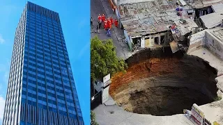 Sinkholes Caught Swallowing Things On An EPIC Scale