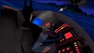 Batman chasing a kryptonite missile