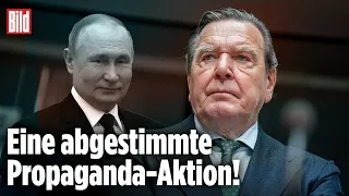 Gerhard Schröder trifft Putin | Geheim-Mission in Moskau