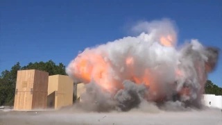 Phase 1: CLT Blast Testing: Test 3 – 198 lbs of flake TNT (HD With Sound)