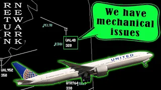 United B777 with ELECTRICAL FAILURES is forced to return to Newark!