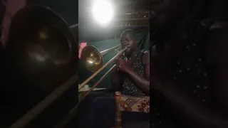 Shakira waka waka intro by trombone.