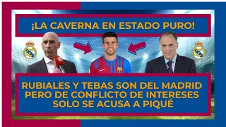 🔥 LA CAVERNA HABLA DEL CONFLICTO DE INTERESES DE PIQUÉ 🔥 ¿Y DEL CONFLICTO DE RUBIALES O TEBAS?