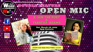 WIW / RGB Saturday Double Feature Open Mic feat. R. Sen the Poet & Tabatha Adams!!