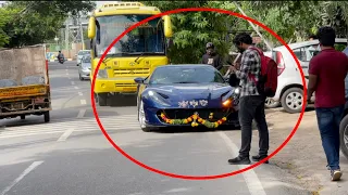 New Ferrari On Indian Roads | Reactions | Hyderabad India