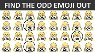 HOW GOOD ARE YOUR EYES  l Find The Odd Emoji Out l Emoji Puzzle Quiz #81