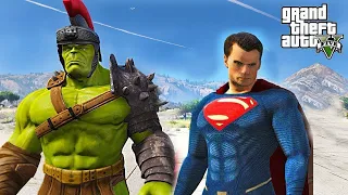 Superman vs Hulk (EPIC Battle GTA V Mod)