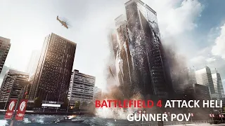 Battlefield 4 Multiplayer: Siege of Shanghai Attack Helicopter Gunner POV (1080p 60fps)