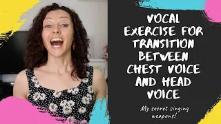 Vocal exercise for transition between chest voice and head voice