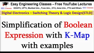 Simplification of Boolean Expression with K-Map with examples | Digital Electronics Lectures