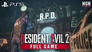 Resident Evil 2 Remake | LEON | Full Game Movie | Longplay Walkthrough Gameplay No Commentary