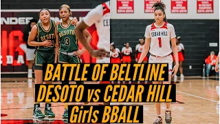 BATTLE OF BELTLINE | DESOTO vs CEDAR HILL Girls BBALL Last Regular Season Game 🔥 #viral #basketball