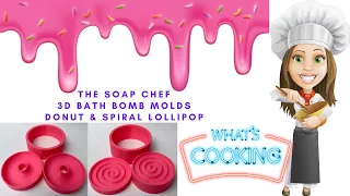 Demo of Donut and Lollipop 3D Bath Bomb Molds from The Soap Chef
