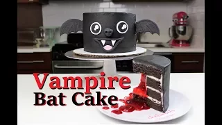 Spooky Vampire Bat Cake | CHELSWEETS