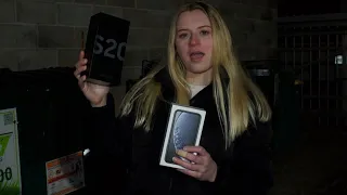 FOUND SAMSUNG S20 UNRELEASED BOX DUMPSTER DIVING!