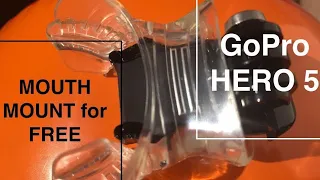 How to GoPro 5 mouth mount diy