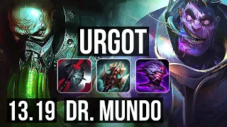 URGOT vs MUNDO (TOP) | Legendary, 1.1M mastery, 10/3/6 | NA Master | 13.19