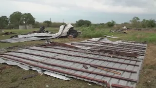 Gonzales County picking up the pieces of damage left behind by Monday thunderstorms