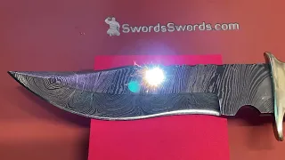 SwordsSwords.com Laser Etching Damascus Steel Knives