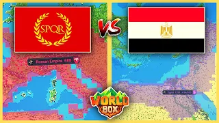WorldBox Timelapse | Roman Empire VS Egypt