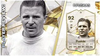 CHEAT CODE!!!!! ICON 92 RATED FERENC PUSKAS PLAYER REVIEW - EA FC24 ULTIMATE TEAM