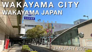 [4K]Walking around Wakayama City in Japan, January 2023