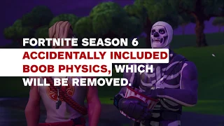 Epic to Remove Fortnite Embarrassing and Unintended Boob Physics - Credit- IGN