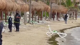 Chaos at beach resort near Cancun as deadly drug gang shooting sends tourists scrambling