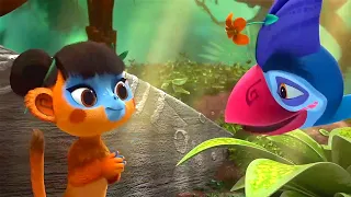 Leo and Tig 🦁 The Funny Cassowary ✨ Best episodes 🐯 Funny Family Good Animated Cartoon for Kids