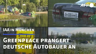 Greenpeace protestiert in München vor Beginn der IAA | AFP