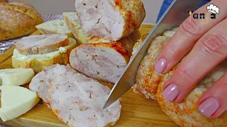 You will no longer buy chicken salami! 3 recipes for chicken meat! homemade chicken salami and roll!