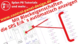 Mit Hilfe von Blockeigenschaften SPS Adressen automatisch anzeigen lassen. EPLAN P8 Tutorial