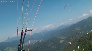 Kössen 3h schwache Thermik low save netter Abendflug gleitschirmfliegen paragliding parapente