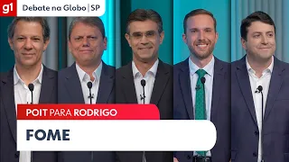 Vinicius Poit (NOVO) pergunta a Rodrigo Garcia (PSDB) sobre a fome #DebateNaGlobo