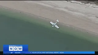 Small plane makes emergency landing on beach in Shoreham