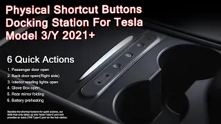 Physical Shortcut Button Docking Station For Tesla Model Y&3 #tesla