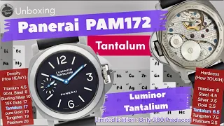 Unboxing : Tantalum Limited Edition Panerai Luminor Tantalium : PAM172 PAM00172 : Only 300 Produced