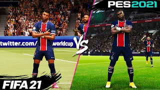 FIFA 21 vs. PES 2021: Celebrations | 4K