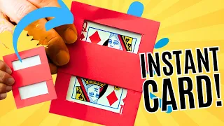 😲CARD FROM NOWHERE! EASY CARD TRICK