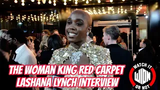 The Woman King Red Carpet - Lashana Lynch Interview