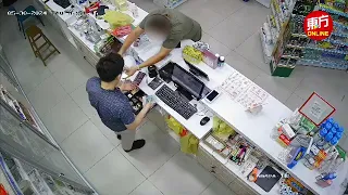 【独家】“鸳鸯盗”掩眼法偷钱　药剂店损失1750令吉