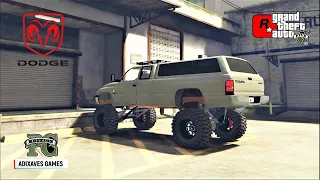 Dodge Ram 2500 Megaram Custom 2010 | GTA V Real Life Mods | Vehicle TestDrive Review | GTA5 Gameplay