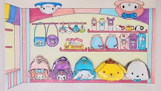 [⭐paperdiy⭐] 산리오 소품샵 종이놀이 Sanrio Store 마이멜로디, 쿠로미, 시나모롤 랜덤뽑기 🎀 My Melody, Kuromi, Cinnamoroll