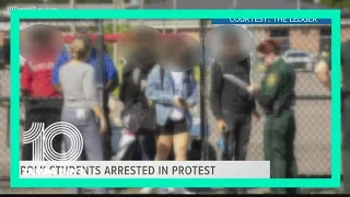 15 students arrested at Kathleen High School after protest turned disruptive