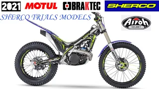 2021 sherco Trials Models 300, 125 ST racing & 300, 125 ST factory